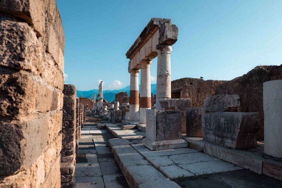 Pompeii Guided Tour or Audioguide with Shuttle from Naples Port