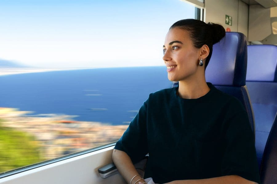 The awesome landscape you can admire on a return train Naples Pompeii