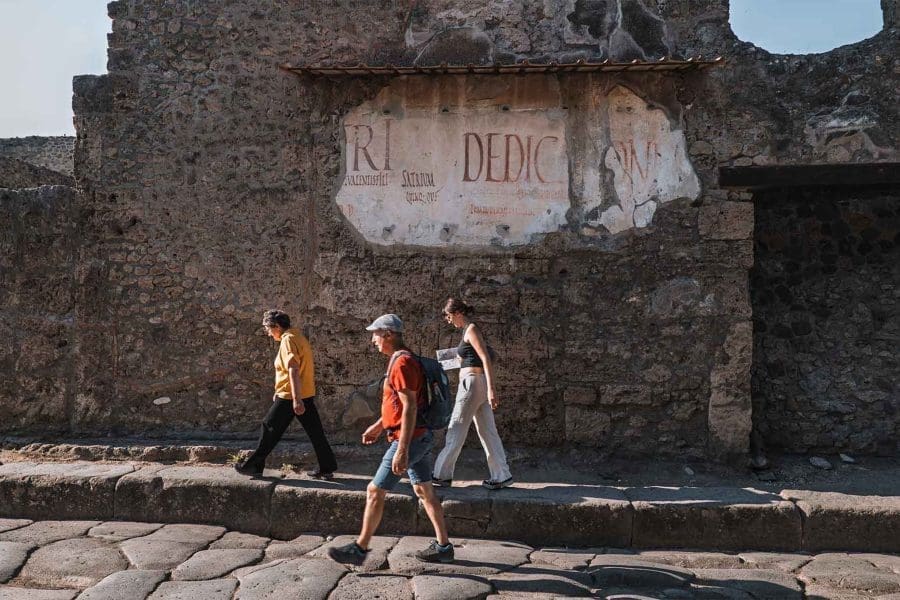 A guided tour of Pompeii is the ideal way to discover ancient Roman treasures